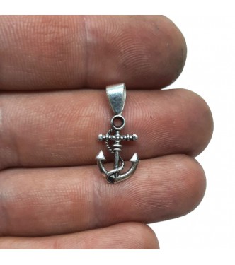 PE001570 Genuine Sterling Silver Pendant Charm Anchor Solid Hallmarked 925 Handmade